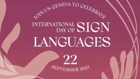 Logo: International day of sign languages 2023