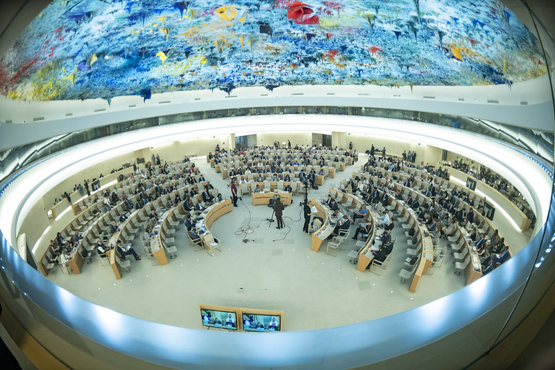 A general view of participants attends 50th session of Human Rights Council. 13 June 2022. 