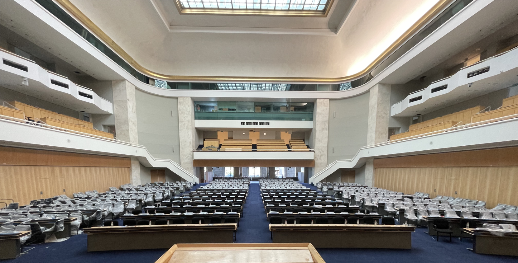 A wide shot of the UNOG Assembly hall