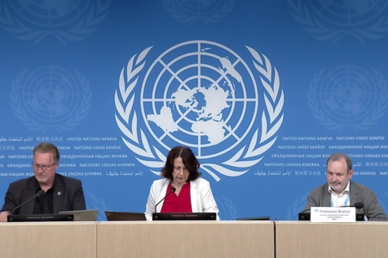 Play video for Geneva Press Briefing: WHO, FAO, IOM, UNHCR, UNCTAD - 7.06.24