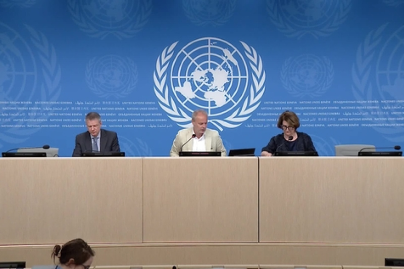 Play video for Geneva Press Briefing: ITU, WMO, OHCHR, UNFPA, and WHO - 11.06.24