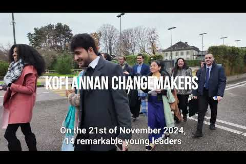 Play video for Kofi Annan Changemakers 2024 visit of the historic Palais des Nations in Geneva - 17.01.25