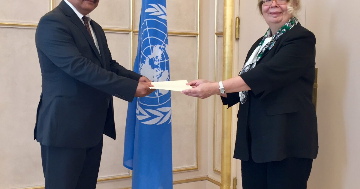 New Permanent Representative Of Sudan Presents Credentials To The Director General Of The United 3674
