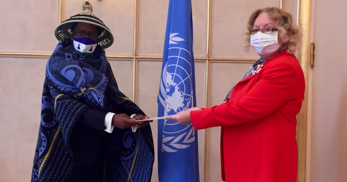 New Permanent Representative Of Lesotho Presents Credentials To The Director General Of The 0928