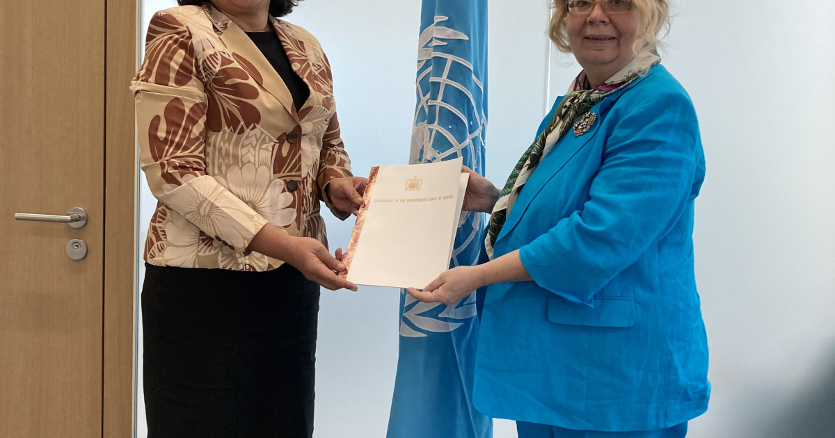 New Permanent Representative Of Samoa Presents Credentials To The Director General Of The United 5222